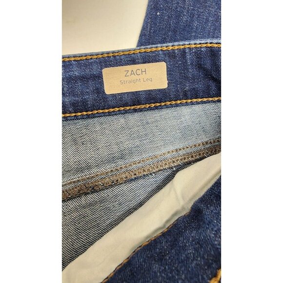 Mavi Mens Zach Jeans Mid-Rise Dark Wash Straight-Leg Denim Pants 36/32 - Picture 10 of 12